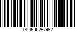 Código de barras (EAN, GTIN, SKU, ISBN): '9788598257457'
