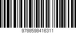 Código de barras (EAN, GTIN, SKU, ISBN): '9788598416311'