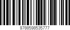 Código de barras (EAN, GTIN, SKU, ISBN): '9788598535777'