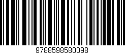 Código de barras (EAN, GTIN, SKU, ISBN): '9788598580098'