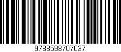 Código de barras (EAN, GTIN, SKU, ISBN): '9788598707037'