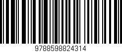 Código de barras (EAN, GTIN, SKU, ISBN): '9788598824314'