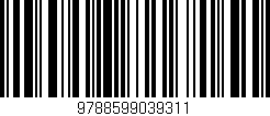 Código de barras (EAN, GTIN, SKU, ISBN): '9788599039311'