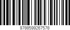 Código de barras (EAN, GTIN, SKU, ISBN): '9788599267578'