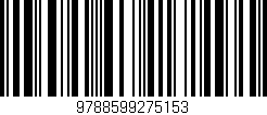 Código de barras (EAN, GTIN, SKU, ISBN): '9788599275153'