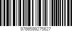 Código de barras (EAN, GTIN, SKU, ISBN): '9788599275627'