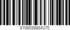 Código de barras (EAN, GTIN, SKU, ISBN): '9788599994375'