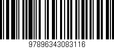 Código de barras (EAN, GTIN, SKU, ISBN): '97896343083116'