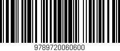 Código de barras (EAN, GTIN, SKU, ISBN): '9789720060600'