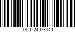 Código de barras (EAN, GTIN, SKU, ISBN): '9789724076843'