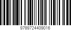 Código de barras (EAN, GTIN, SKU, ISBN): '9789724409016'