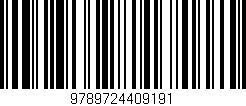 Código de barras (EAN, GTIN, SKU, ISBN): '9789724409191'