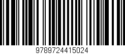 Código de barras (EAN, GTIN, SKU, ISBN): '9789724415024'