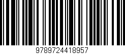 Código de barras (EAN, GTIN, SKU, ISBN): '9789724418957'