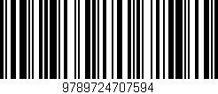 Código de barras (EAN, GTIN, SKU, ISBN): '9789724707594'