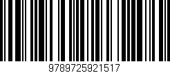 Código de barras (EAN, GTIN, SKU, ISBN): '9789725921517'