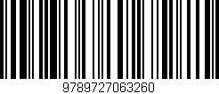 Código de barras (EAN, GTIN, SKU, ISBN): '9789727063260'
