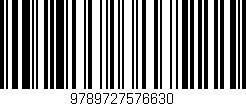 Código de barras (EAN, GTIN, SKU, ISBN): '9789727576630'