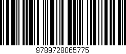 Código de barras (EAN, GTIN, SKU, ISBN): '9789728065775'
