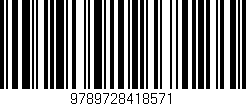 Código de barras (EAN, GTIN, SKU, ISBN): '9789728418571'