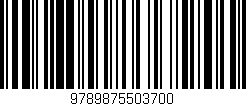 Código de barras (EAN, GTIN, SKU, ISBN): '9789875503700'