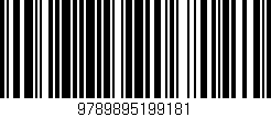 Código de barras (EAN, GTIN, SKU, ISBN): '9789895199181'