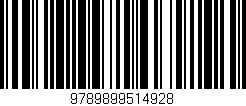 Código de barras (EAN, GTIN, SKU, ISBN): '9789899514928'