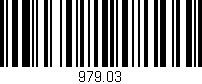 Código de barras (EAN, GTIN, SKU, ISBN): '979.03'