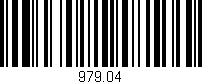 Código de barras (EAN, GTIN, SKU, ISBN): '979.04'