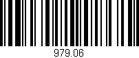 Código de barras (EAN, GTIN, SKU, ISBN): '979.06'