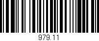 Código de barras (EAN, GTIN, SKU, ISBN): '979.11'