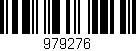 Código de barras (EAN, GTIN, SKU, ISBN): '979276'