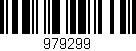 Código de barras (EAN, GTIN, SKU, ISBN): '979299'
