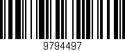 Código de barras (EAN, GTIN, SKU, ISBN): '9794497'