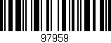 Código de barras (EAN, GTIN, SKU, ISBN): '97959'