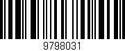 Código de barras (EAN, GTIN, SKU, ISBN): '9798031'