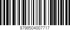 Código de barras (EAN, GTIN, SKU, ISBN): '9798504007717'