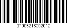 Código de barras (EAN, GTIN, SKU, ISBN): '97985216302012'