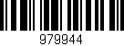 Código de barras (EAN, GTIN, SKU, ISBN): '979944'