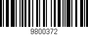 Código de barras (EAN, GTIN, SKU, ISBN): '9800372'
