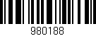 Código de barras (EAN, GTIN, SKU, ISBN): '980188'