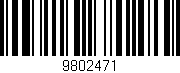 Código de barras (EAN, GTIN, SKU, ISBN): '9802471'