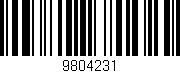Código de barras (EAN, GTIN, SKU, ISBN): '9804231'