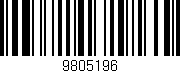 Código de barras (EAN, GTIN, SKU, ISBN): '9805196'