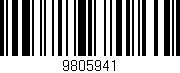 Código de barras (EAN, GTIN, SKU, ISBN): '9805941'