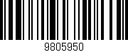 Código de barras (EAN, GTIN, SKU, ISBN): '9805950'