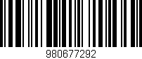 Código de barras (EAN, GTIN, SKU, ISBN): '980677292'