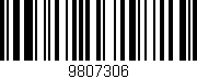 Código de barras (EAN, GTIN, SKU, ISBN): '9807306'