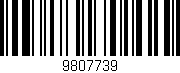 Código de barras (EAN, GTIN, SKU, ISBN): '9807739'