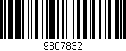 Código de barras (EAN, GTIN, SKU, ISBN): '9807832'